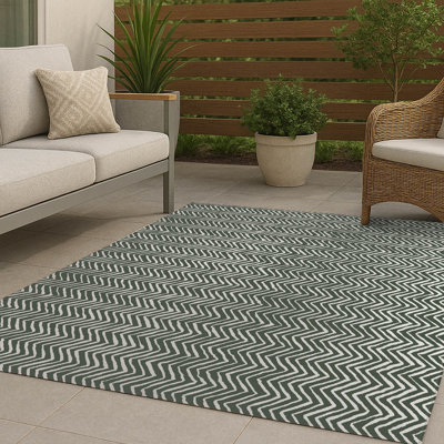 Tapis d'extérieur à chevrons antidérapant
