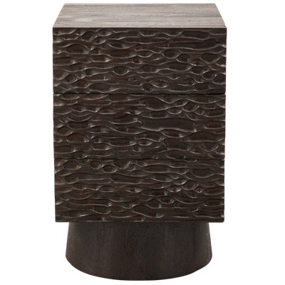Crumble 40cm W Solid Wood Bedside Table