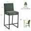 Tabouret de bar rembourré à hauteur de comptoir de 26 po avec structure en métal, ensemble de 4-2016550663-2016550658