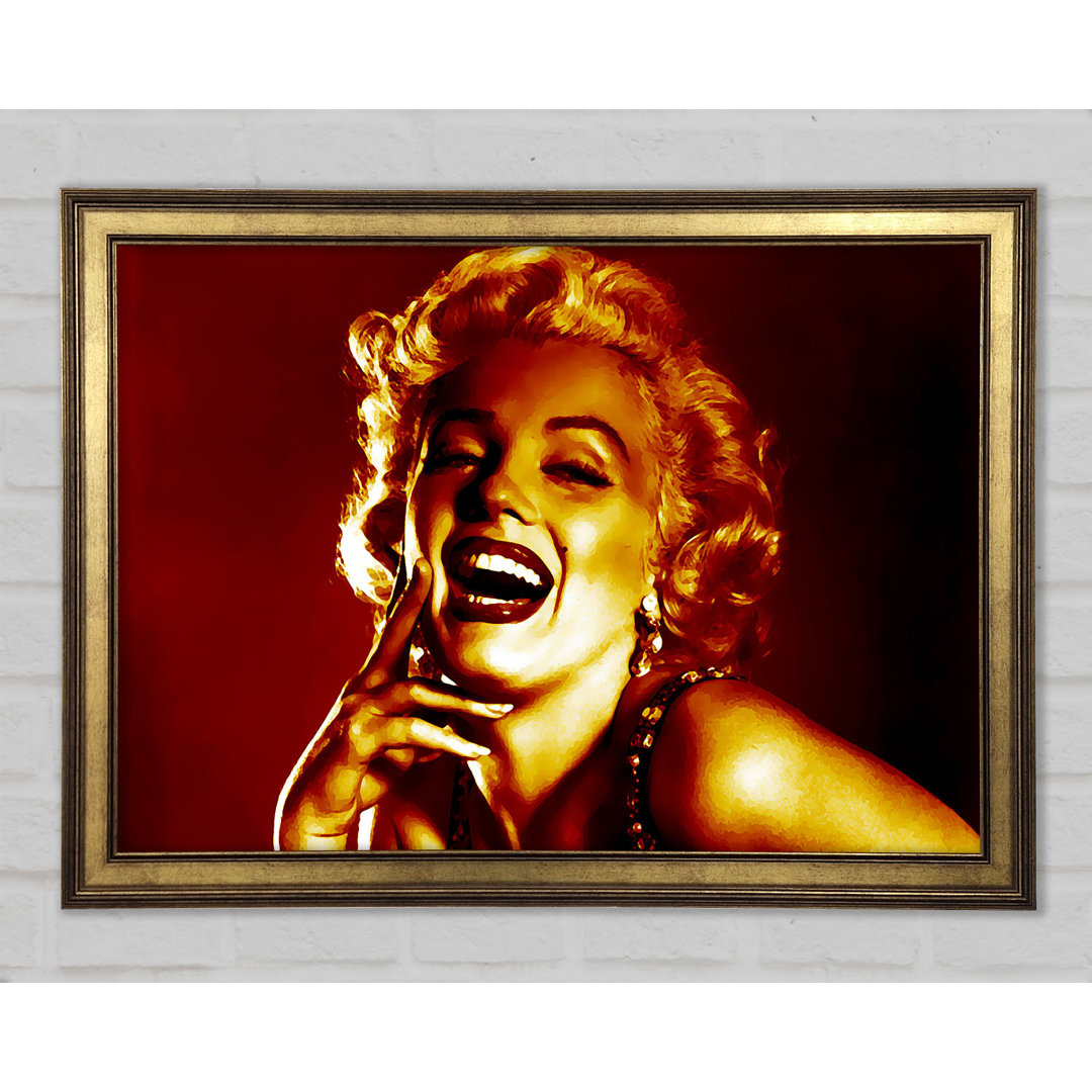 Marilyn Monroe Gold - Einzelner Bilderrahmen Kunstdrucke