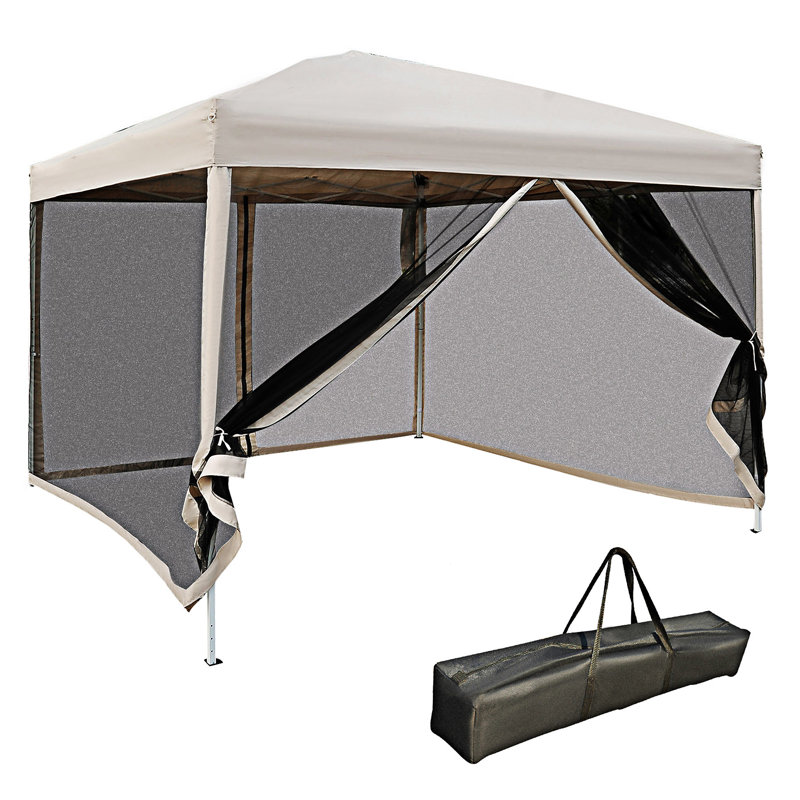 Tente escamotable avec filet