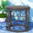Compact Patio Tables, Grey Rattan Boho Modern Accent For Patio Home