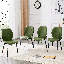 Ensemble de chaises ergonomiques en polyuréthane avec pieds réglables en métal