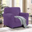 Housses de canapé extensibles antidérapantes 3 pièces, housses de canapé lavables en jacquard doux, protecteur de mobilier à ajustement universel pour une utilisation quotidienne avec les animaux de compagnie et les enfants (fauteuil, bleu marine)-868710117-868710141