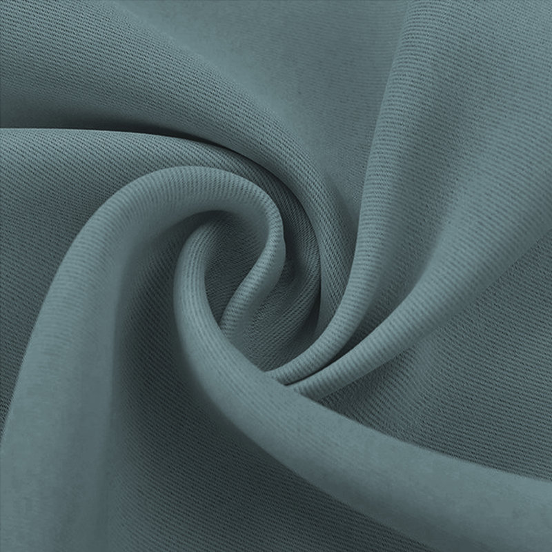 Blackout Curtains for Bedroom/Living Room Parkview Room Darkening Grommet Modern Drapes, 55" W x 86" L, Greyish Blue