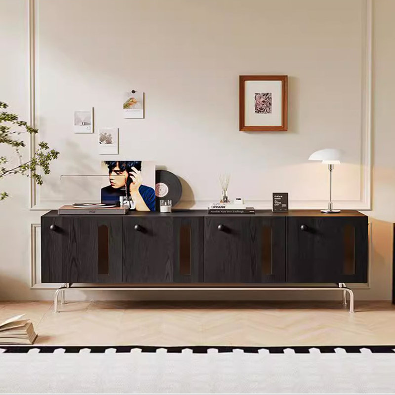Meuble télé en bois massif Wabi-Sabi Design Sense, L 82,67 po