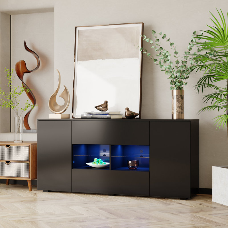 Console 63 po Aleene, Black