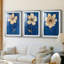FLORAL Series Lxxvi - Impression sur mesure encadrée de qualité supérieure - 3 pièces
