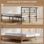 Metal Bed Frame with Charging Station & LED Headboard & Movable Storage Rack-1337937813-1337937810
