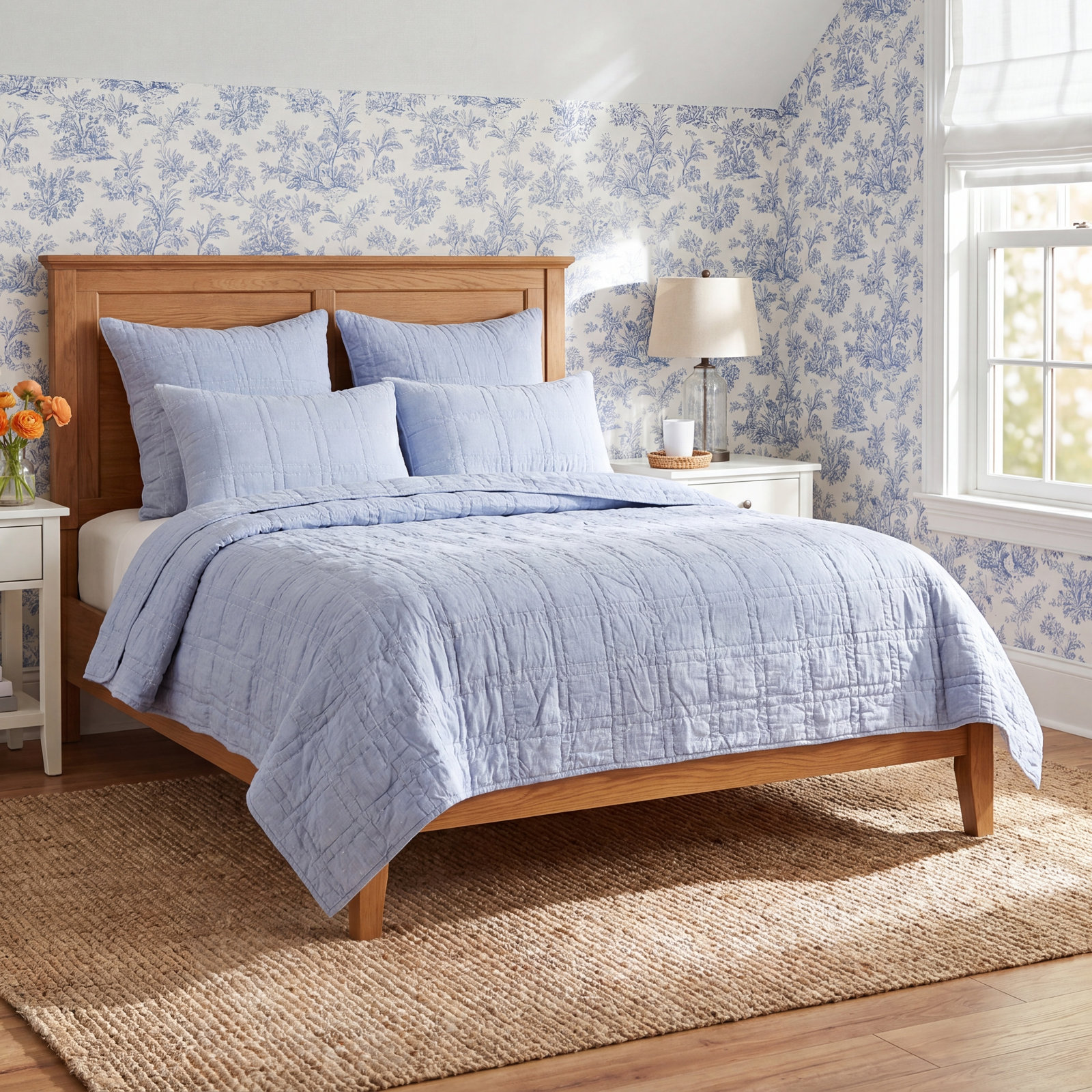 Boheme Cotton Quilt Set, Full/Queen Quilt