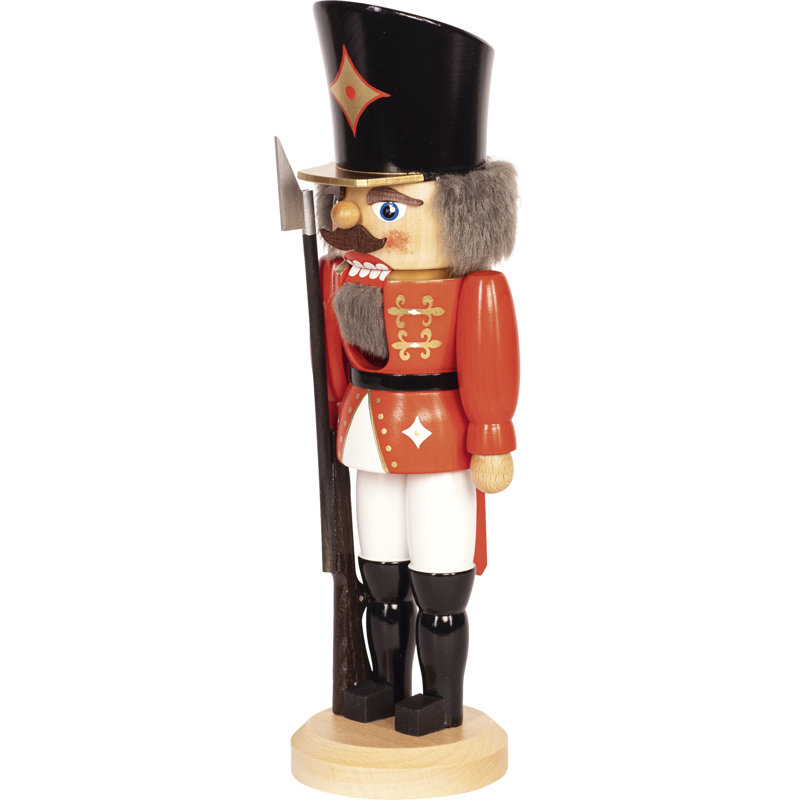 Soldier Nutcracker, 36cm H x 11cm W x 11cm D, Red/White