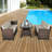 Collegedale 3 Piece Dining Set with Cushions