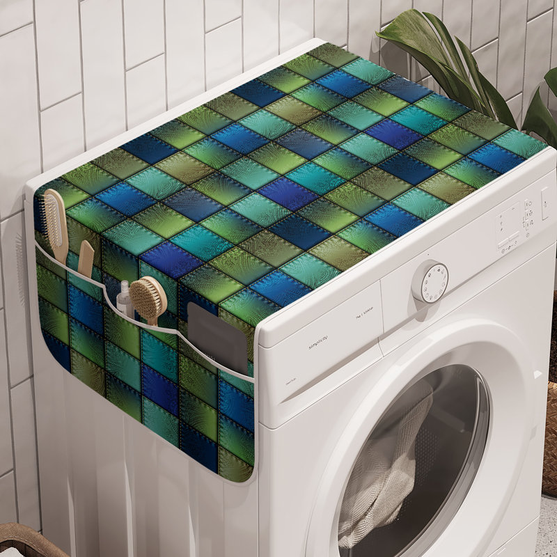 East Urban Home - Ensemble de 2 paniers de rangement colorés pour machine à laver 47 po x 18,5 po