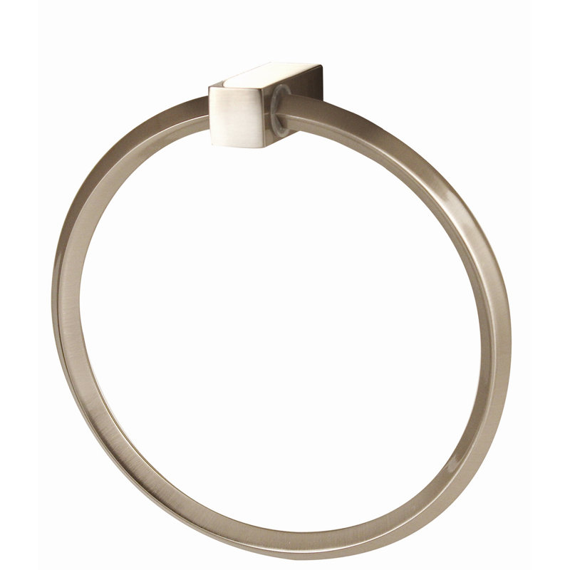 SPA 2 Wall Mounted Towel Ring, Satin Nickel