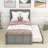 Twin Size Platform Bed with Trundle-70181684