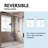 50” - 54" W x 77” H Double Sliding Frameless Glass Shower Doors |3/8" (10 mm) Thickened Clear Tempered Glass | Easy Clean Coating | Durable Stainless-Steel Hardware | Leak-Proof Precision-132127828-132268898
