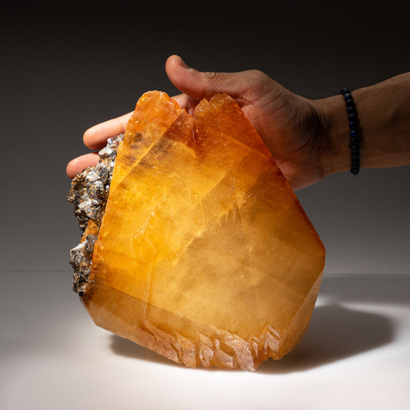 Golden Calcite Crystal From Elmwood Mine, Tennessee (6.5 lbs)
