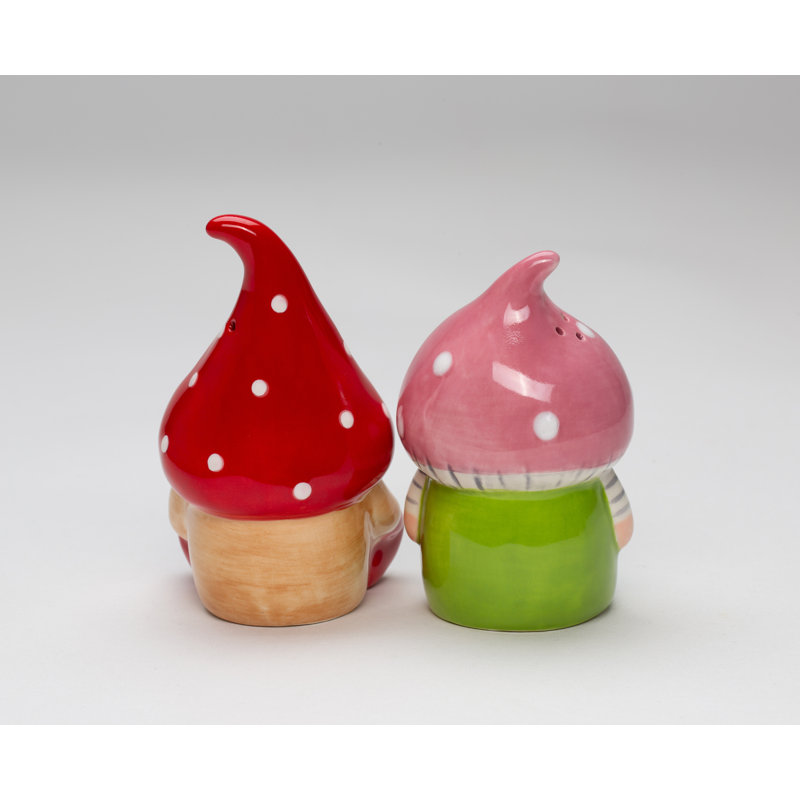 Champignon, gnome, sel et poivre