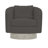 Camino 32'' Wide Genuine Leather Top Grain Leather Swivel Barrel Chair-61492596-61492597
