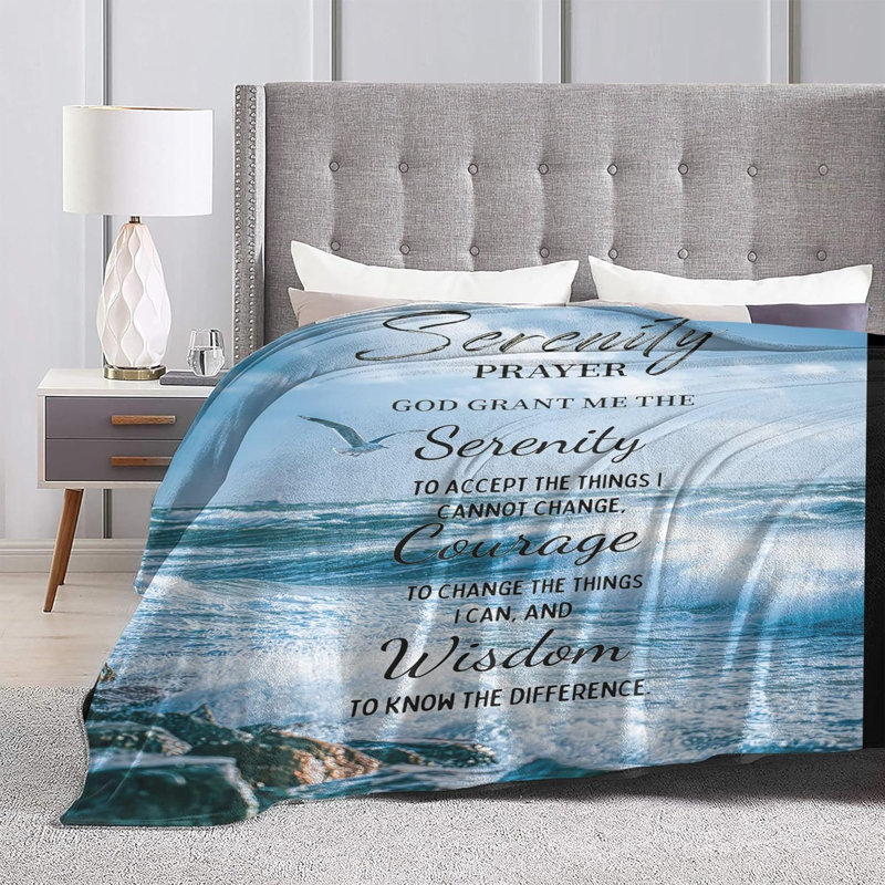 Coussin Serenity Prayer, L 40 po x l 30 po