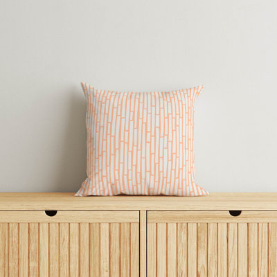 Cultural Rows Peach Throw Pillow