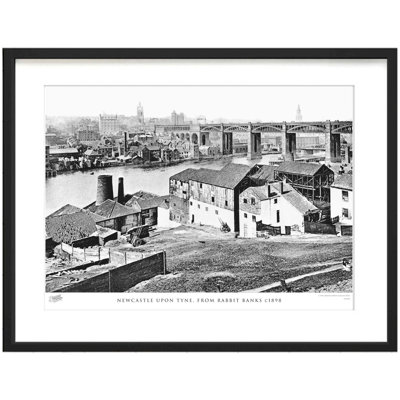 Newcastle Upon Tyne, From Rabbit Banks C1898 by Francis Frith - Single Picture Frame Print
