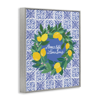 Amalfi Lemons on Tile Giclee Art by Be Ni La