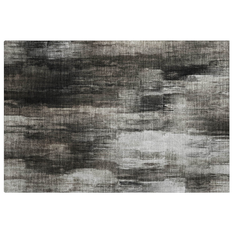 Premium Machine Washable Dream Shag ADS567 Casual Rug, 1'8" x 2'6", Gray