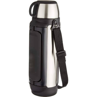 Hydration Nation Stainless Steel Water Bottle Double Wall Insulated - Midnight Black 25oz