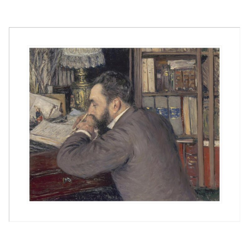 «Henri Cordier» par Gustave Caillebotte - Estampe numérique encadrée, H 23,5 po x l 27,62 po