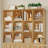Black Bookshelf and Bookcase, Double Wide Bookshelf with 4 Doors, 47.6" W Kids Bookshelf with Storage, Large Open Bookshelf Kids Book Shelf for Home Office-693434526
