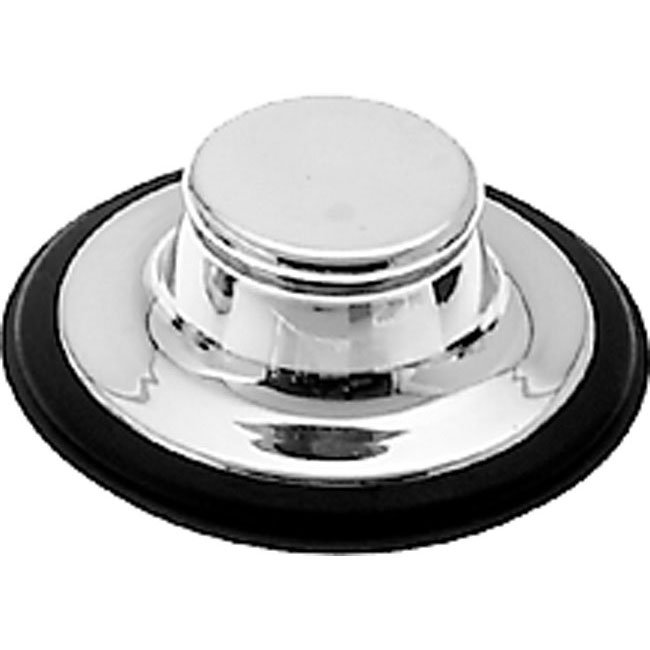Replacement Kitchen Waste Disposal Stopper with Brass Cap, Polished Chrome