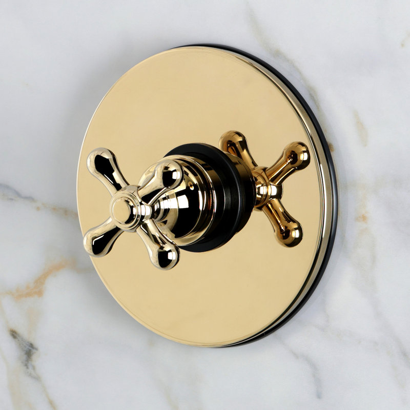 Kingston Brass Restoration Single-Handle Pressure Balanced Shower Faucet, Polished Brass