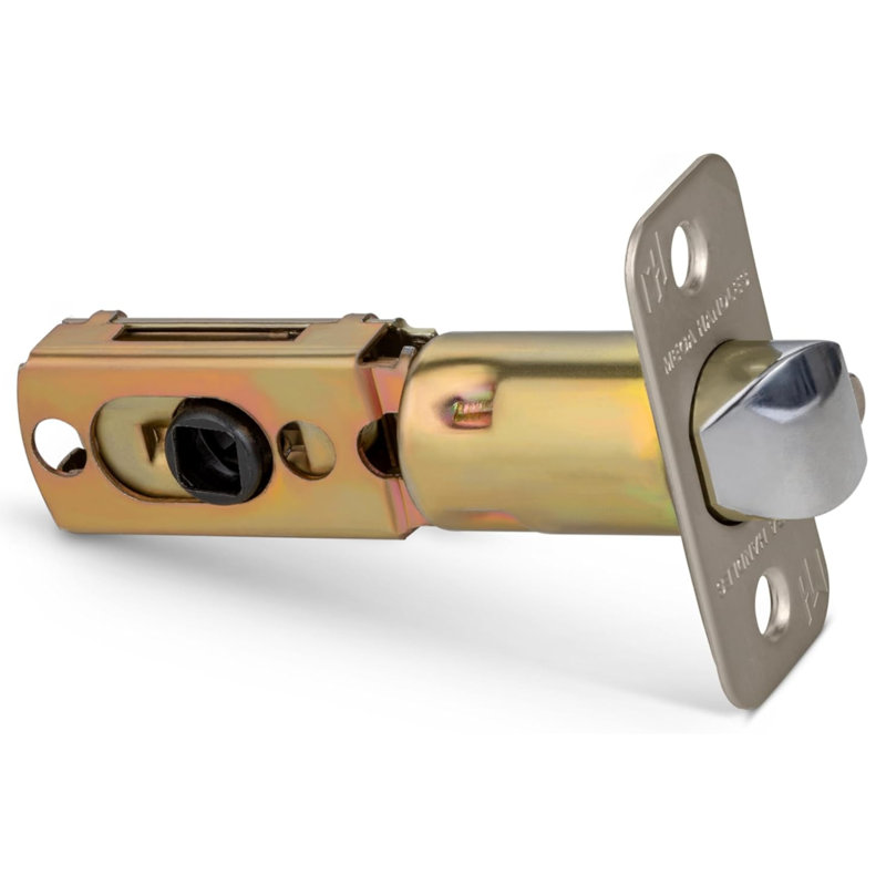 Loquet de porte rond réglable à 2 voies Mega Handles | Universal pour broches demi-lune, gâche incluse, compatible avec les gauchers et les droitiers