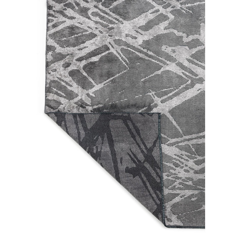 Tapis contemporain à lignes abstraites et aléatoires, Rectangle 9 pi x 12 pi