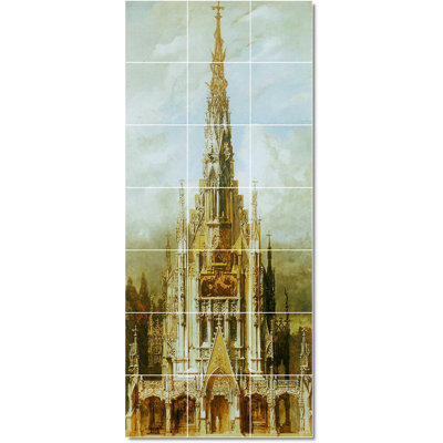 Carreau de céramique décorative 36 po x 84 po 12 po x 12 po