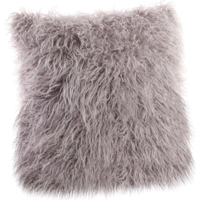 Faux Mongolian Collection Throw Pillow