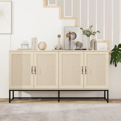 Rattan 4-Door Sideboard
