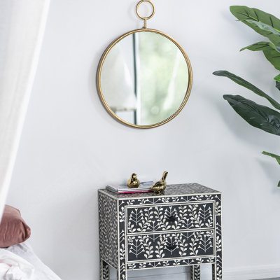 Miroir rond en fer