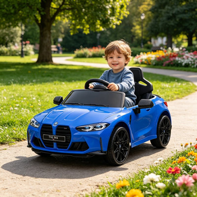12V Licenced BMW M4 Kids Ride-On Car, Remote Control, Bluetooth