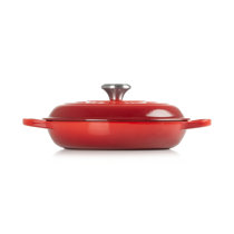 Enameled Refined Iron Dutch Oven With Lid 4.7L Nonstick Braised Pot Cast  Iron Casserole Dish Enamel Coating For All Heat Source