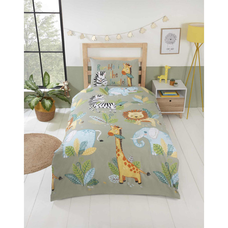 Bracy Geometric Shapes Duvet Cover Set with Pillowcases Included, Single - 1 Pillowcase (50 x 75 cm)