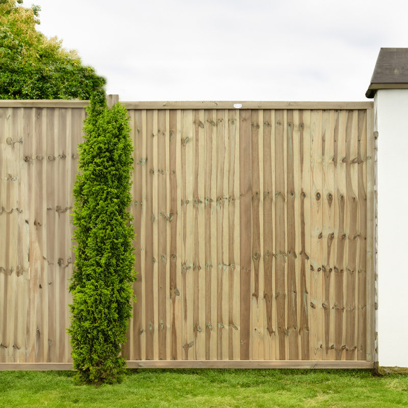 Grange Superior Closeboard 1.8 m Green Vertical Fence Panel, 90H x 182.80W x 4D cm