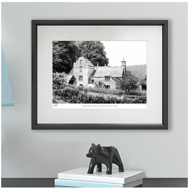 Newton Abbot, Ogwell Mill 1890 by Francis Frith - Single Picture Frame Print, 28cm H x 36cm W x 2.3cm D