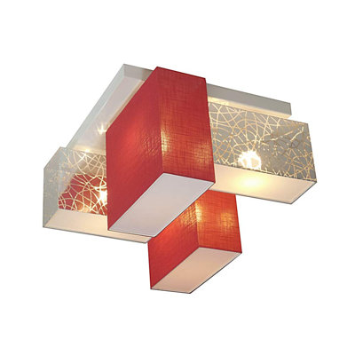 Partida Fabric Semi Flush Mount