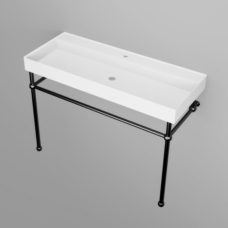 Ensemble de meuble-lavabo simple 31,59 po avec plateau en résine Quenia