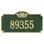 Monogram 1-Line Wall Address Plaque