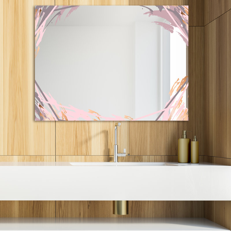 Miroir de coiffeuse moderne et contemporain, H 29,5 po x l 39,4 po