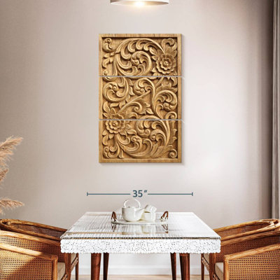 Bois sculpté floral Senne
