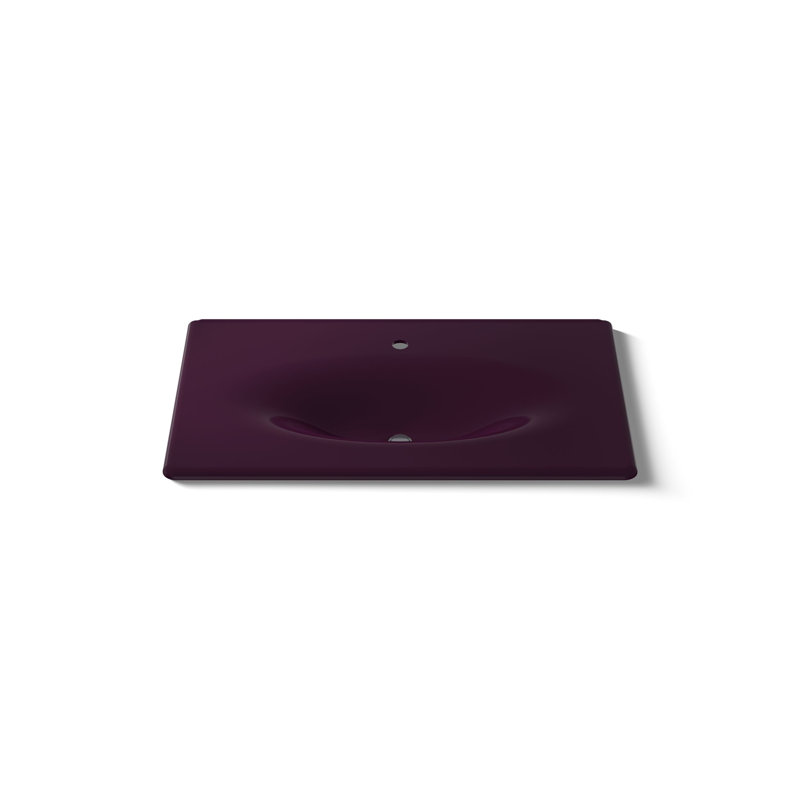 Iron Impressions 38" Single Bathroom Vanity Top, Black Plum, Single